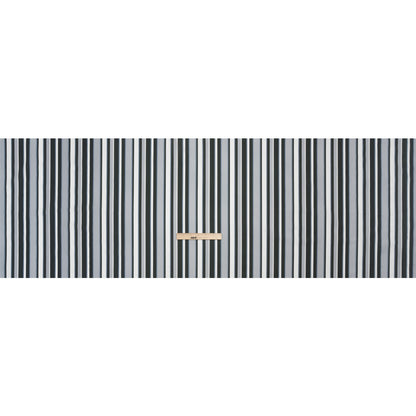 Cotton Poplin Print - Charcoal, Gray and Gray-Blue Stripes - Mood Exclusive Grayscale Stripes Full