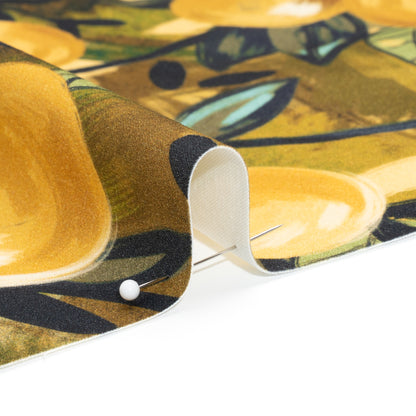 Mood Exclusive Yellow Zest Grove Stretch Brushed Cotton Woven Detail