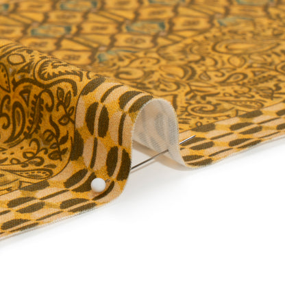 Mood Exclusive Yellow Tropic Arrangement Stretch Cotton Sateen Detail