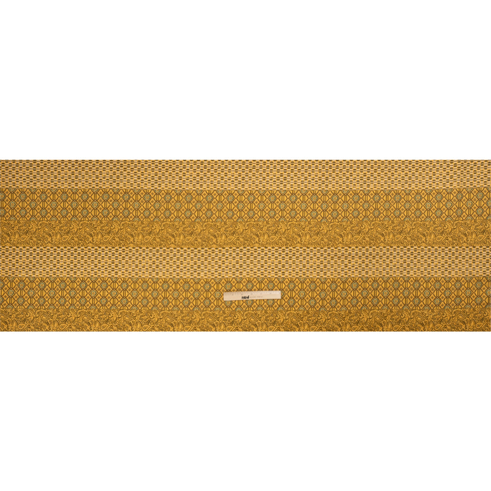 Mood Exclusive Yellow Tropic Arrangement Stretch Cotton Sateen Full