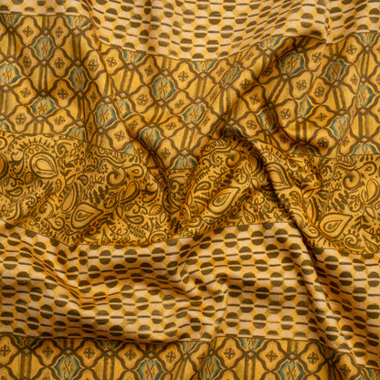 Mood Exclusive Yellow Tropic Arrangement Stretch Cotton Sateen