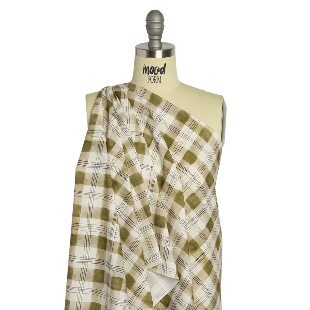 Mood Exclusive Cunning Moss Cotton Poplin Drape