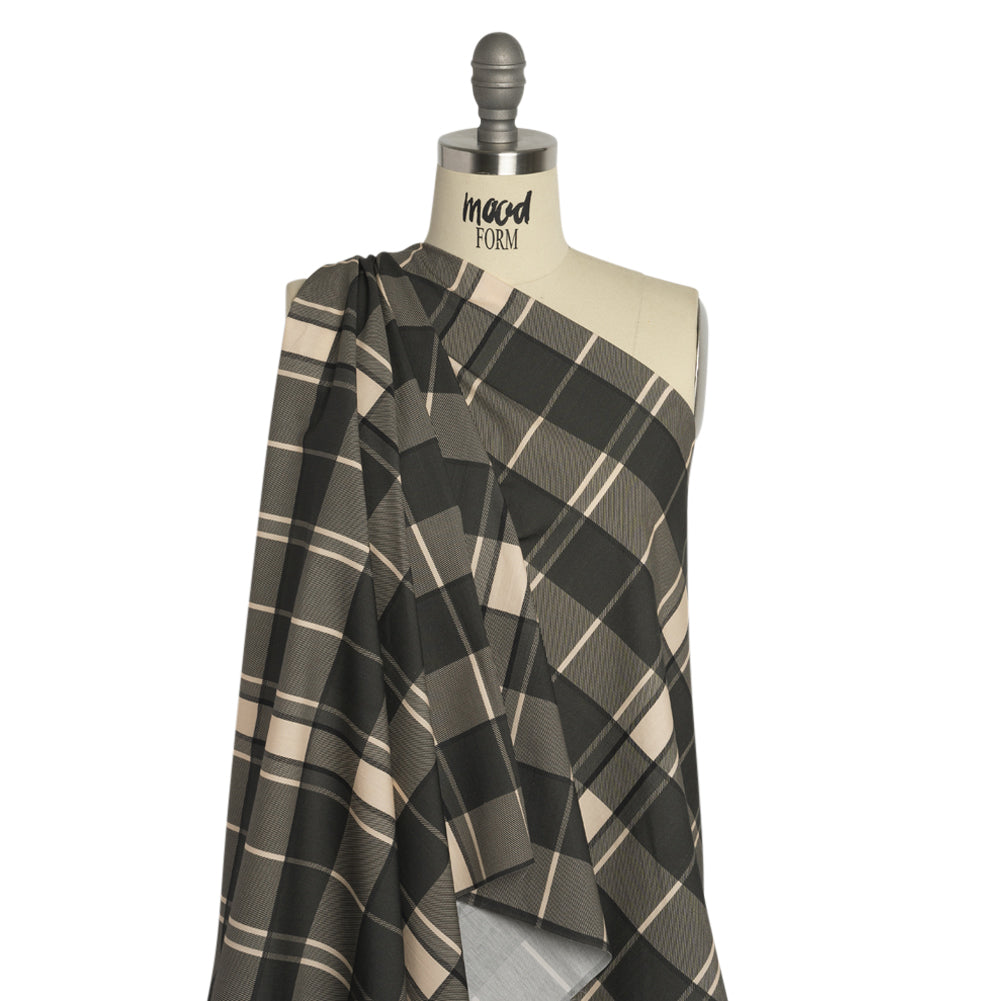 Mood Exclusive Charcoal Loch Lomond Cotton Poplin Drape