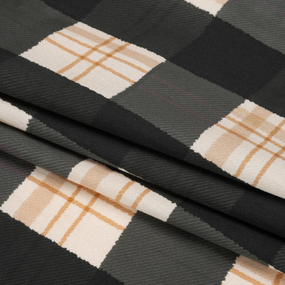 Mood Exclusive Black Plaid to be Here Cotton Poplin Folded