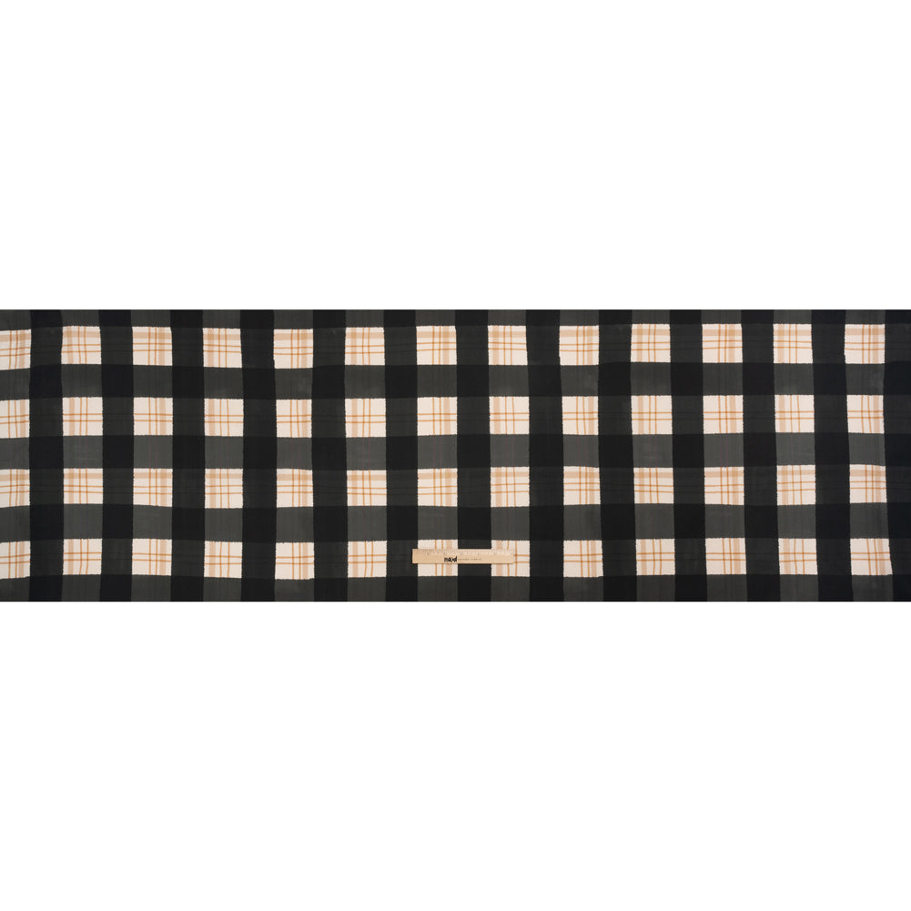 Mood Exclusive Black Plaid to be Here Cotton Poplin Full