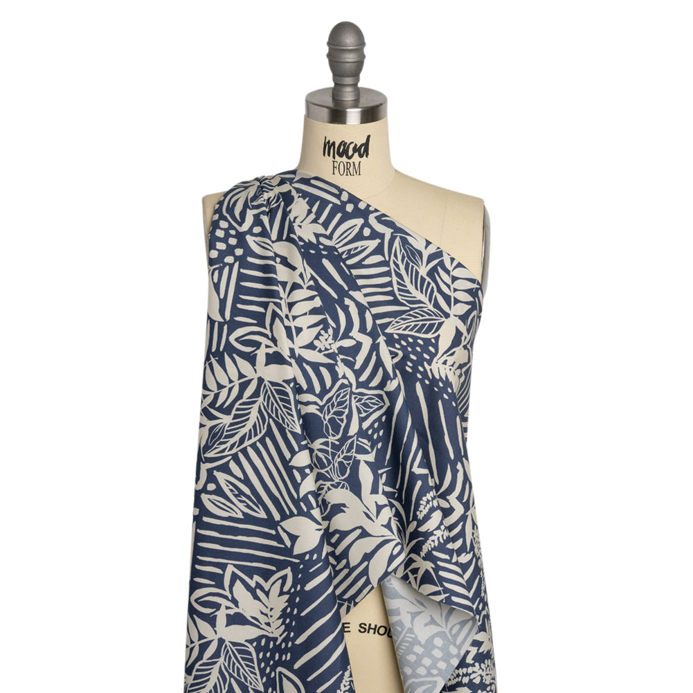 Mood Exclusive Of the Maritime Stretch Cotton Poplin Drape