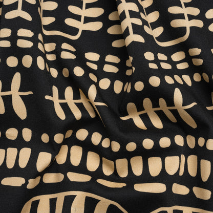 Mood Exclusive Black Vegetation View Stretch Cotton Twill