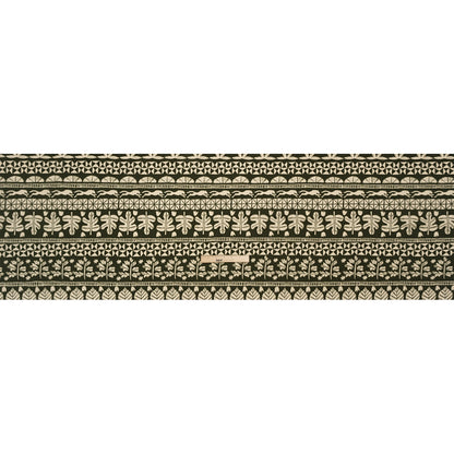 Stretch Cotton Twill Print - Dark Olive Animal, Leaf, and Geometric Stripes - Mood Exclusive Puma Pounce Full
