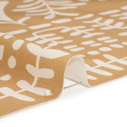 Mood Exclusive Tan Vegetation View Stretch Cotton Twill Detail