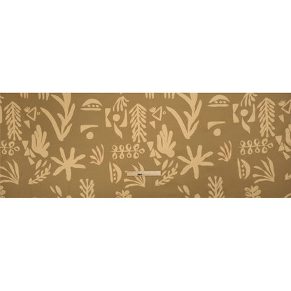 Stretch Cotton Twill Print - Beige and Sage Green Floral - Mood Exclusive Drawing Delight Full