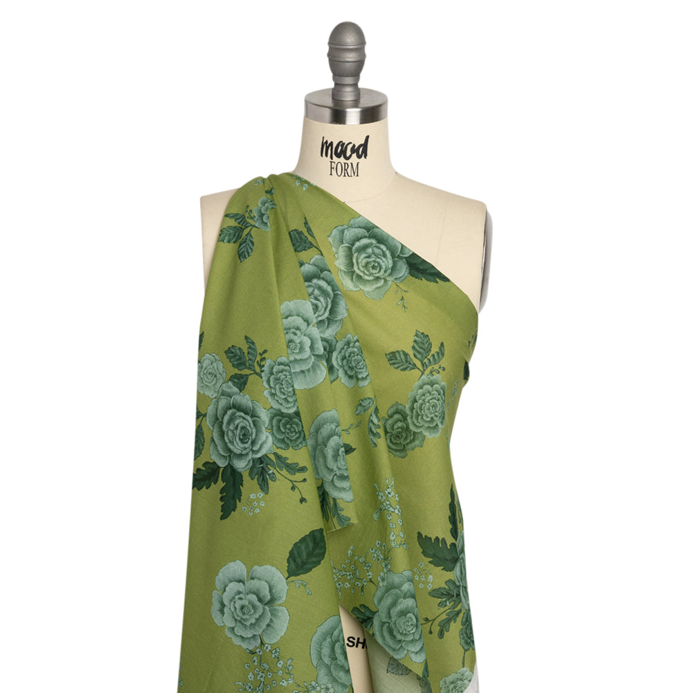 Mood Exclusive Green Gardener's Gift Cotton Voile Drape