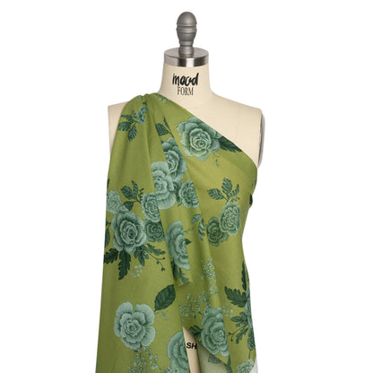 Mood Exclusive Green Gardener's Gift Cotton Voile Drape