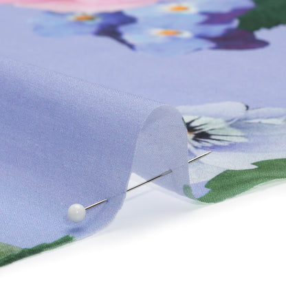 Mood Exclusive Periwinkle Picture Perfect Petals Cotton Voile Detail