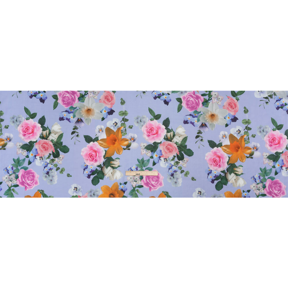 Mood Exclusive Periwinkle Picture Perfect Petals Cotton Voile Full