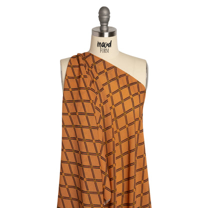 Mood Exclusive Dark Peach Highly Haute Viscose Georgette Detail