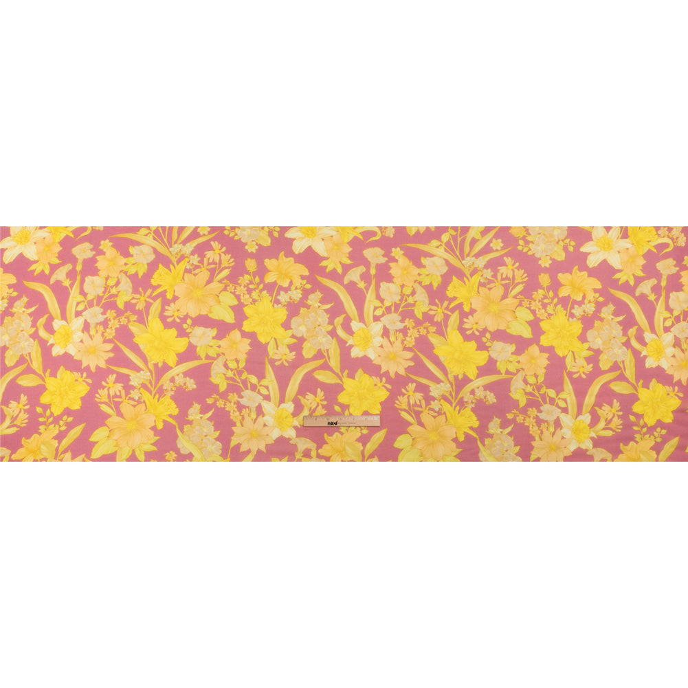 Mood Exclusive Lemonade and Daffodils Viscose Georgette Drape