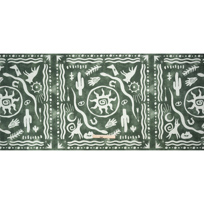Stretch Cotton Twill Panel - Green Desert Symbols - Mood Exclusive Follow Your Arrow Full