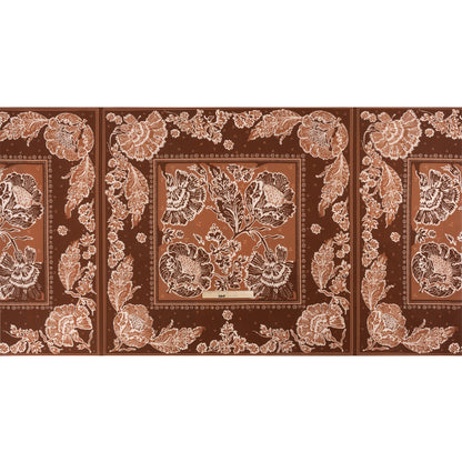 Stretch Cotton Twill Panel - Burgundy Floral Blocks - Mood Exclusive Maple Hill Heights Full