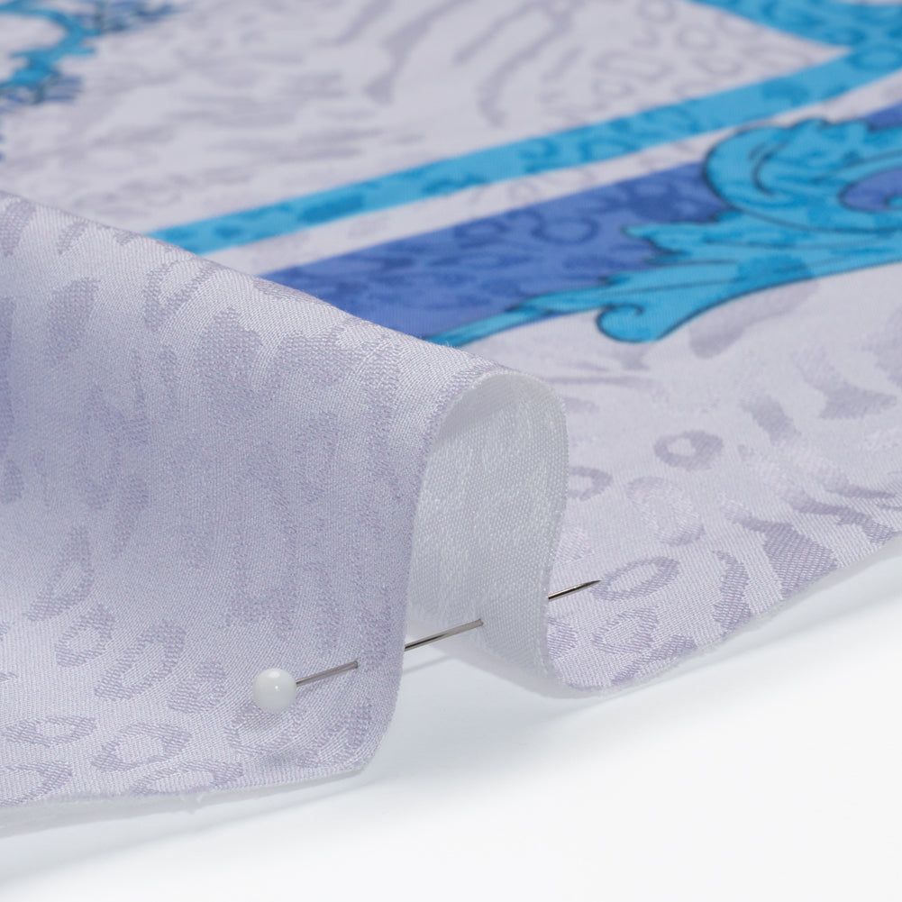 Mood Exclusive Purple Eau de Cologne Animal Rayon Jacquard Panel Folded
