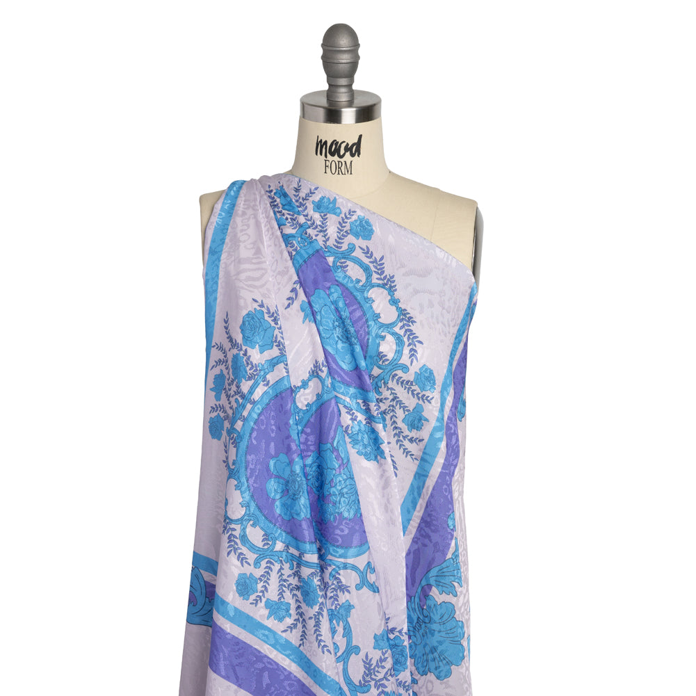 Mood Exclusive Purple Eau de Cologne Animal Rayon Jacquard Panel Detail