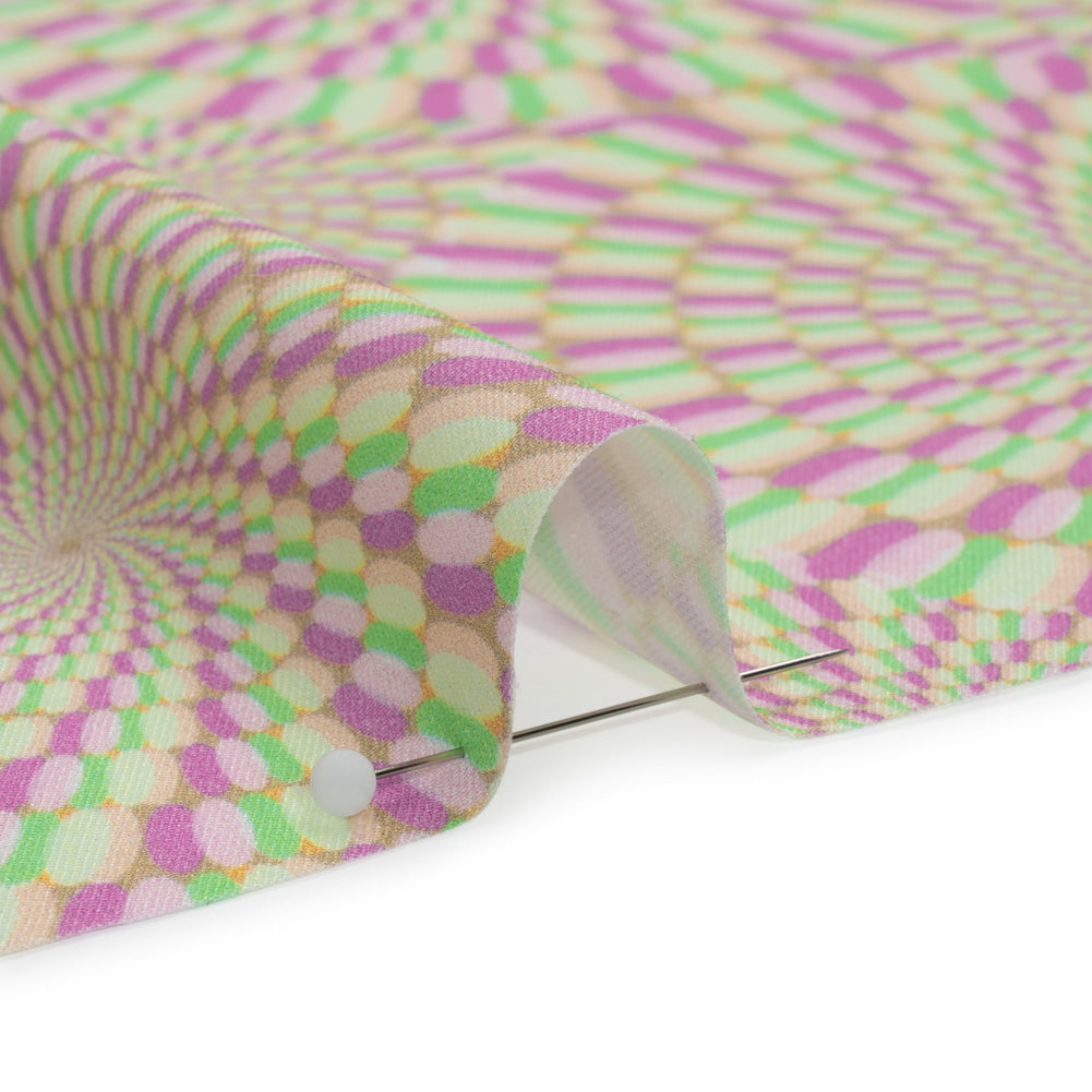 Mood Exclusive Purple Hype Hypnosis Stretch Sustainable Rayon Batiste Folded