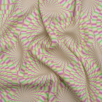 Mood Exclusive Purple Hype Hypnosis Stretch Sustainable Rayon Batiste