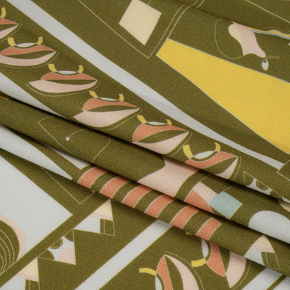 Mood Exclusive Olive Shape of the World Stretch Sustainable Rayon Batiste Full