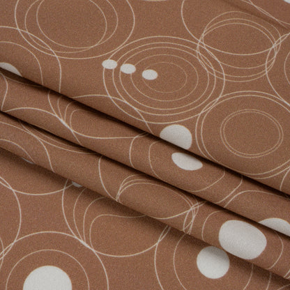 Mood Exclusive Brown Planetary Place Stretch Sustainable Rayon Batiste Full