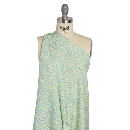 Mood Exclusive Blue Hype Hypnosis Stretch Sustainable Rayon Batiste Detail
