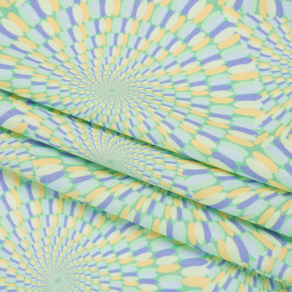 Mood Exclusive Blue Hype Hypnosis Stretch Sustainable Rayon Batiste Full
