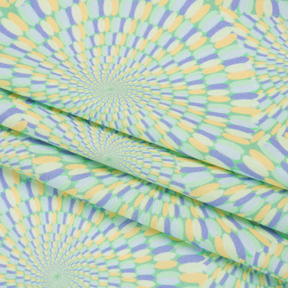 Mood Exclusive Blue Hype Hypnosis Stretch Sustainable Rayon Batiste Full