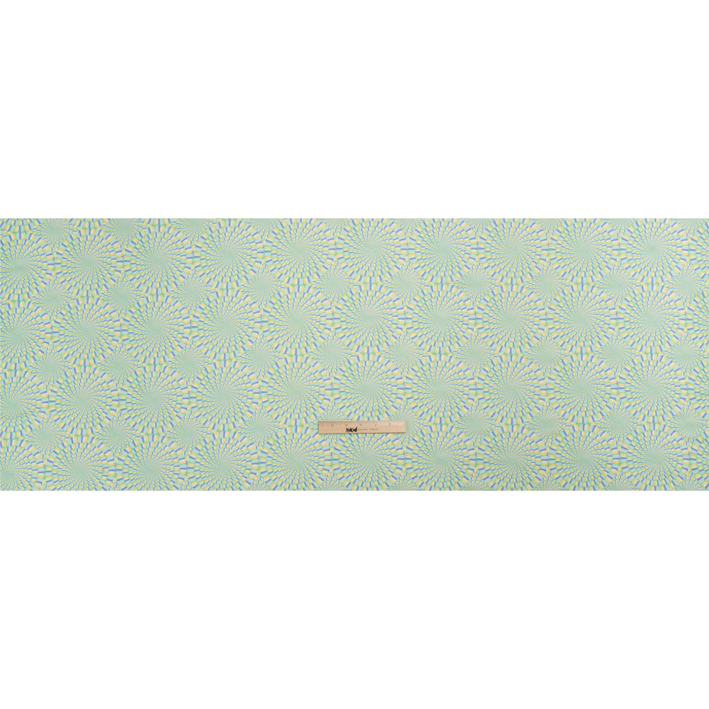Mood Exclusive Blue Hype Hypnosis Stretch Sustainable Rayon Batiste Drape