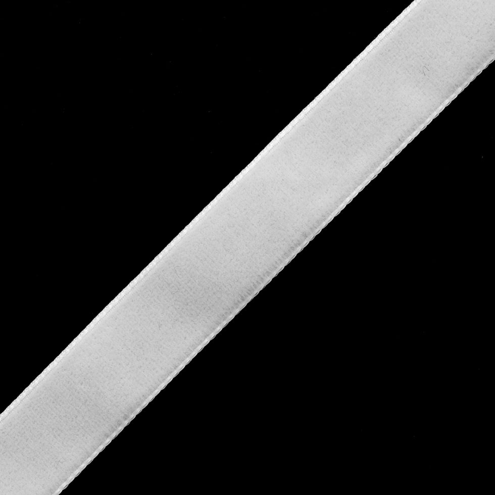 0.625" Bridal White Nylon Velvet Ribbon