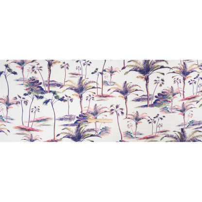 Viscose Crepe Print - Purple, Pink and White Palm Trees - Mood Exclusive Shore Thing Drape