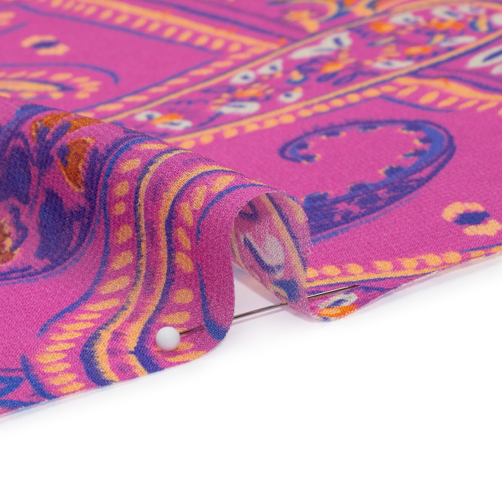 Mood Exclusive Pink Attraction of Pattern Viscose Georgette Detail