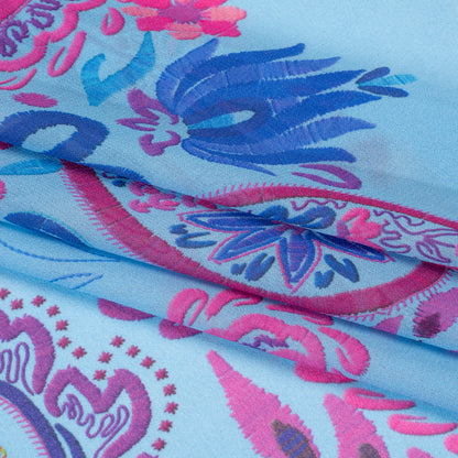 Mood Exclusive Sky Scented Sights Viscose Georgette Folded