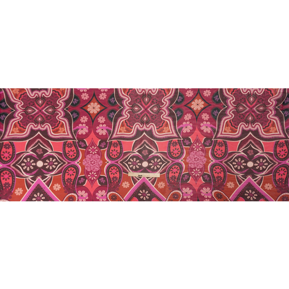 Mood Exclusive Fuchsia Floralscape Viscose Georgette Full