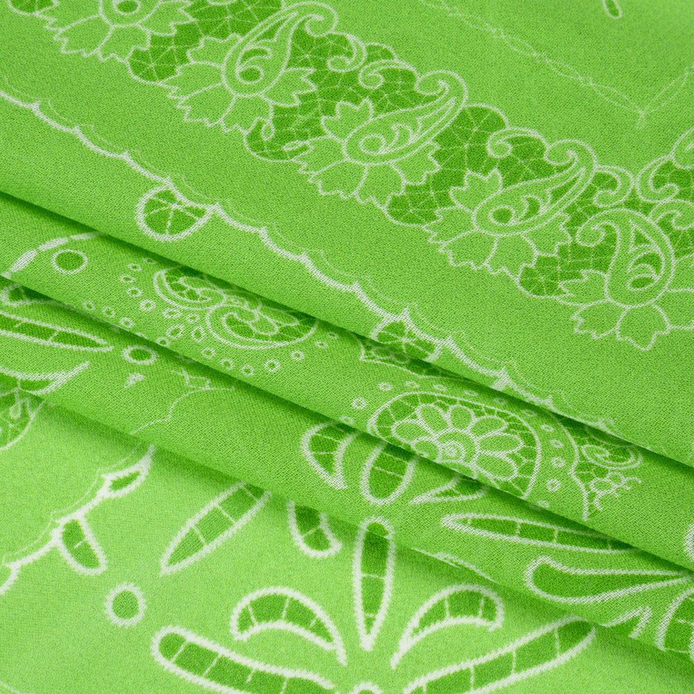 Mood Exclusive Lime Reimagined Rodeo Viscose Georgette Folded