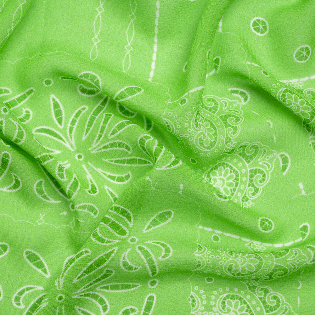 Mood Exclusive Lime Reimagined Rodeo Viscose Georgette