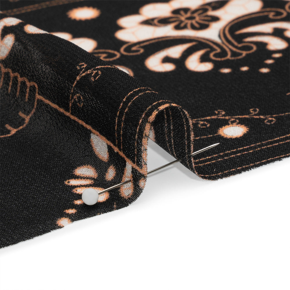 Mood Exclusive Black Reimagined Rodeo Viscose Georgette Detail
