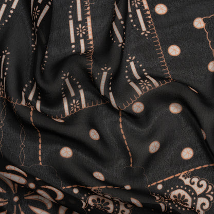 Mood Exclusive Black Reimagined Rodeo Viscose Georgette