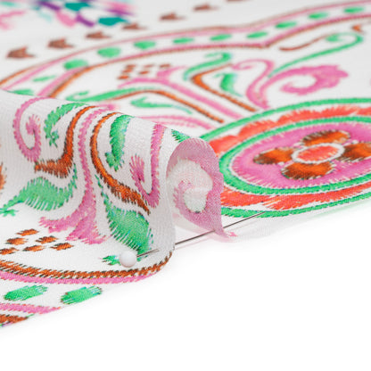 Mood Exclusive Pink Needle and Nostalgia Viscose Georgette Folded