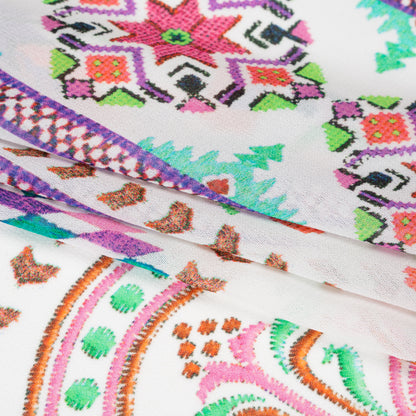 Mood Exclusive Pink Needle and Nostalgia Viscose Georgette Full