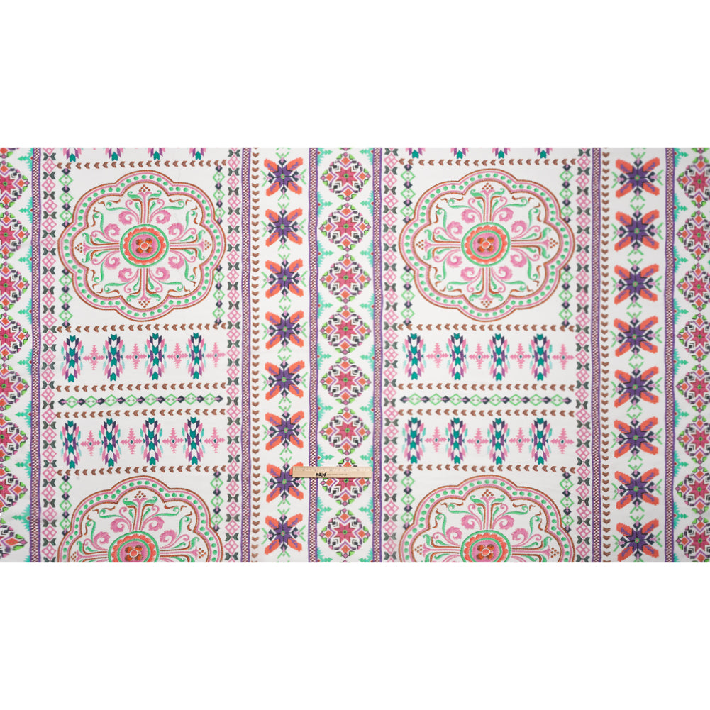 Mood Exclusive Pink Needle and Nostalgia Viscose Georgette Drape