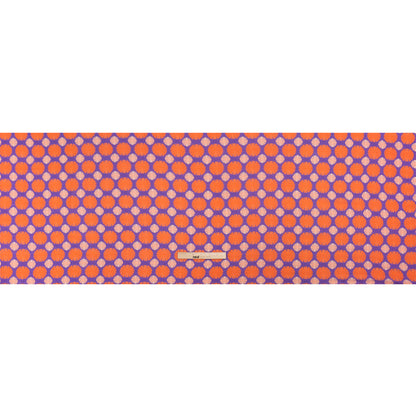 Sustainable Viscose Crepe Print - Purple, Red and Coral Floral Polka Dots - Mood Exclusive Sunshine Grounds Full