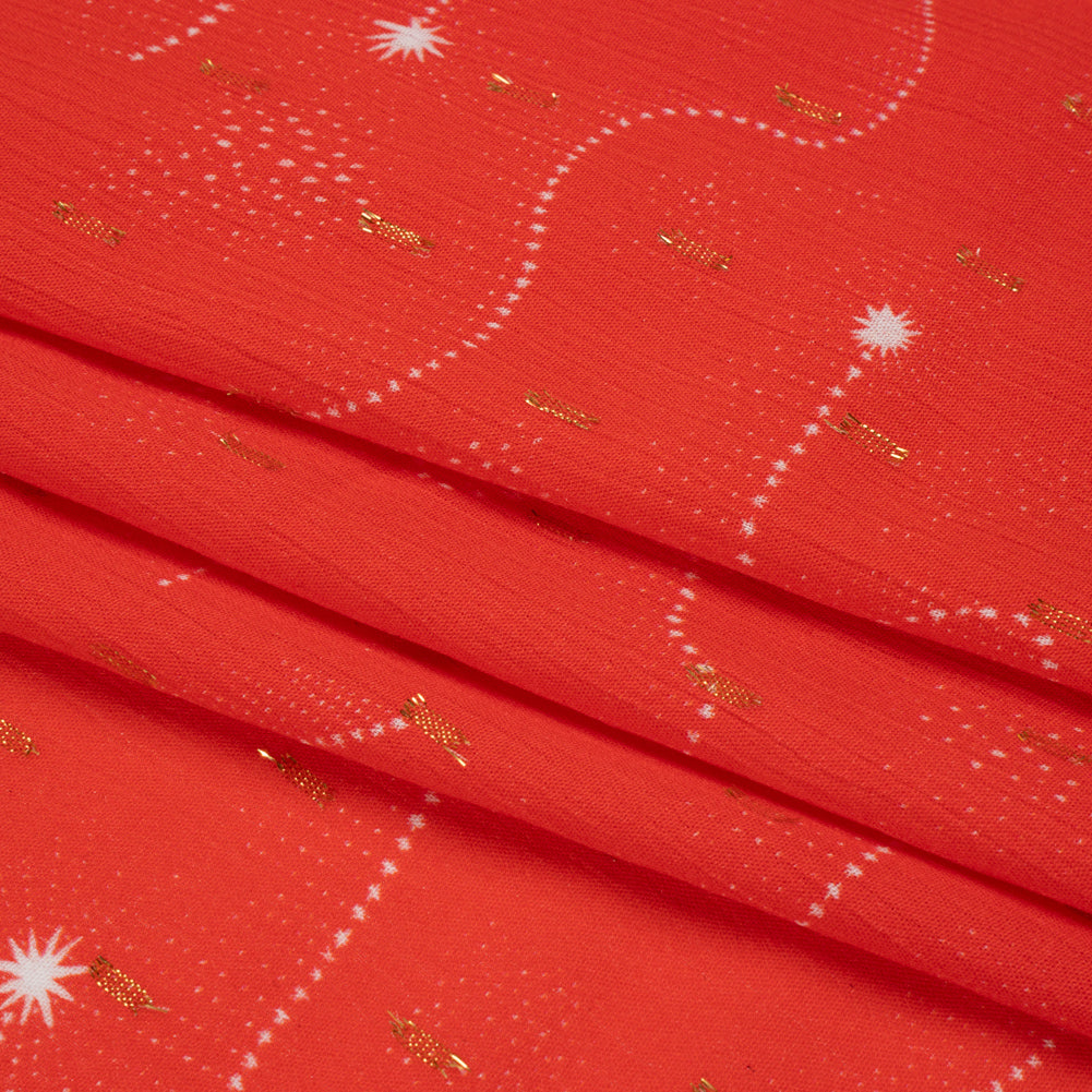 Mood Exclusive Wish for Joy Metallic Dotted Crinkled Viscose Crepe Full