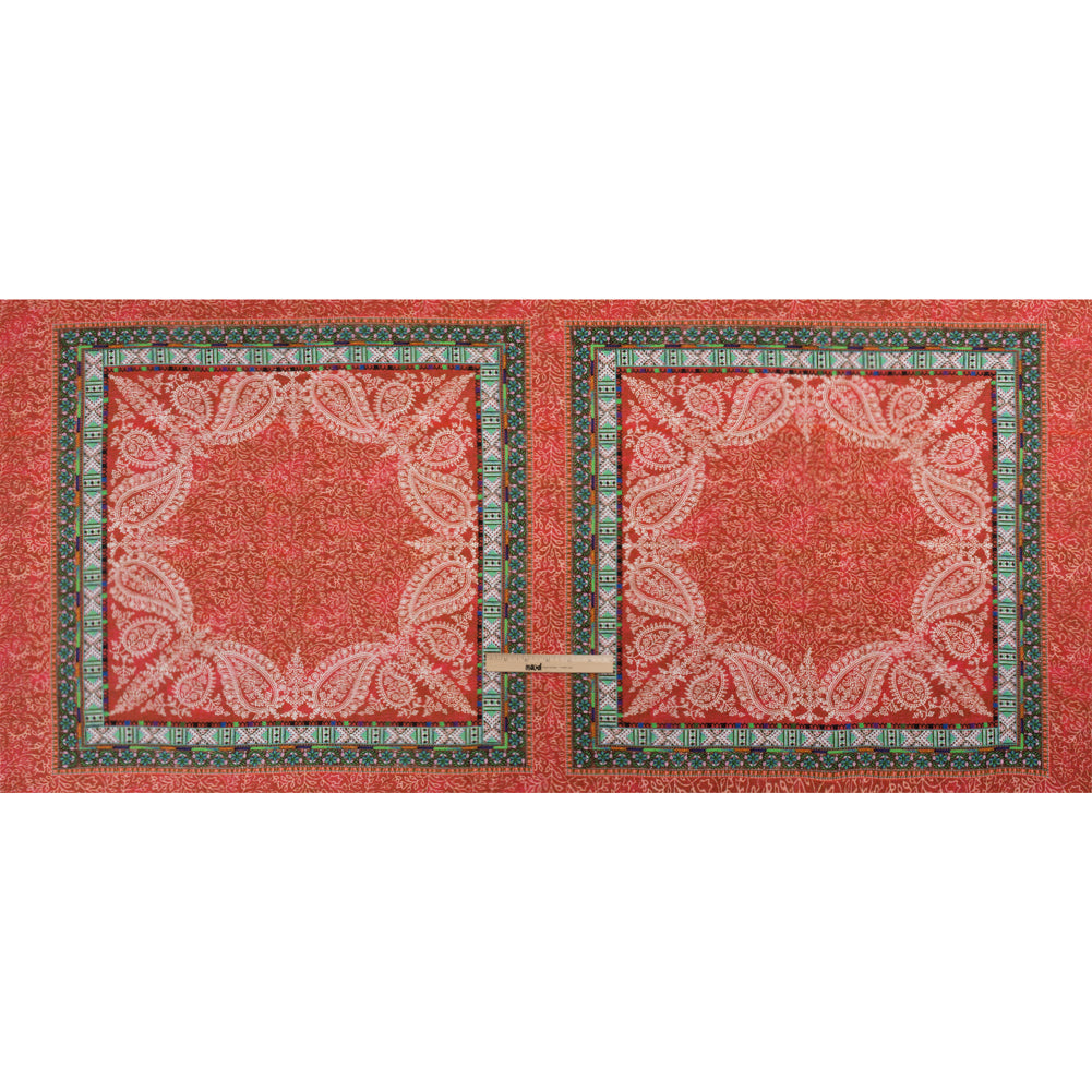 Mood Exclusive Red Bandana Bonanza Stretch Sustainable Rayon Batiste Panel Drape