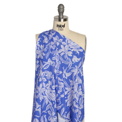 Mood Exclusive Periwinkle Airborne Acoustics Stretch Sustainable Rayon Batiste Detail