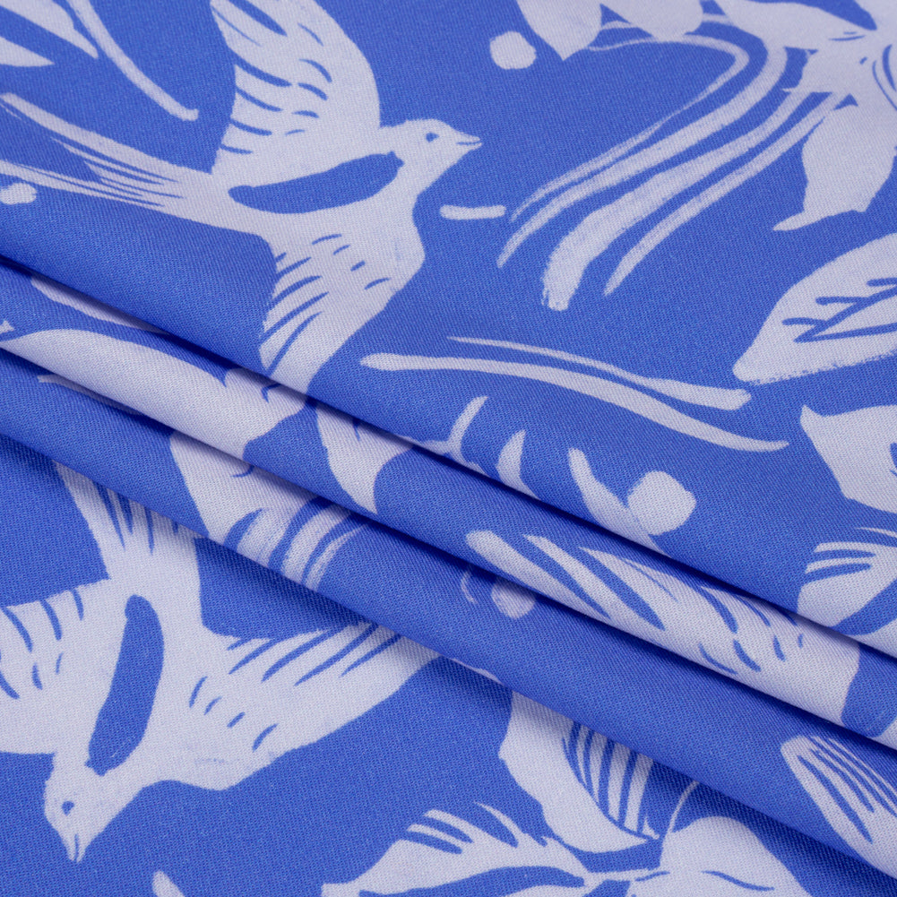 Mood Exclusive Periwinkle Airborne Acoustics Stretch Sustainable Rayon Batiste Full