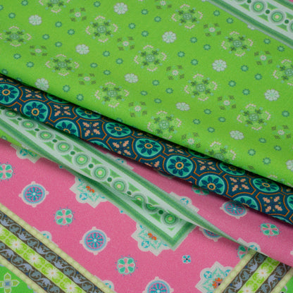 Mood Exclusive Lime Vibrant Views Stretch Sustainable Rayon Batiste Panel Full